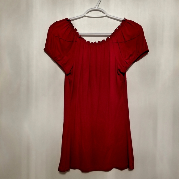 Dressy T-Shirt with Flower Design - Picture 2 of 4